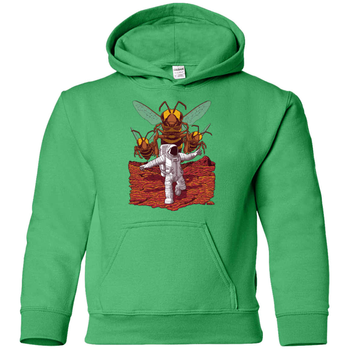 Sweatshirts Irish Green / YS Killer Bees on Mars Youth Hoodie