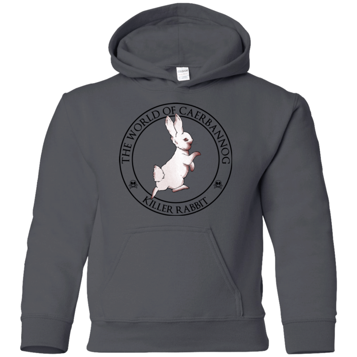 Sweatshirts Charcoal / YS Killer Bunny Youth Hoodie