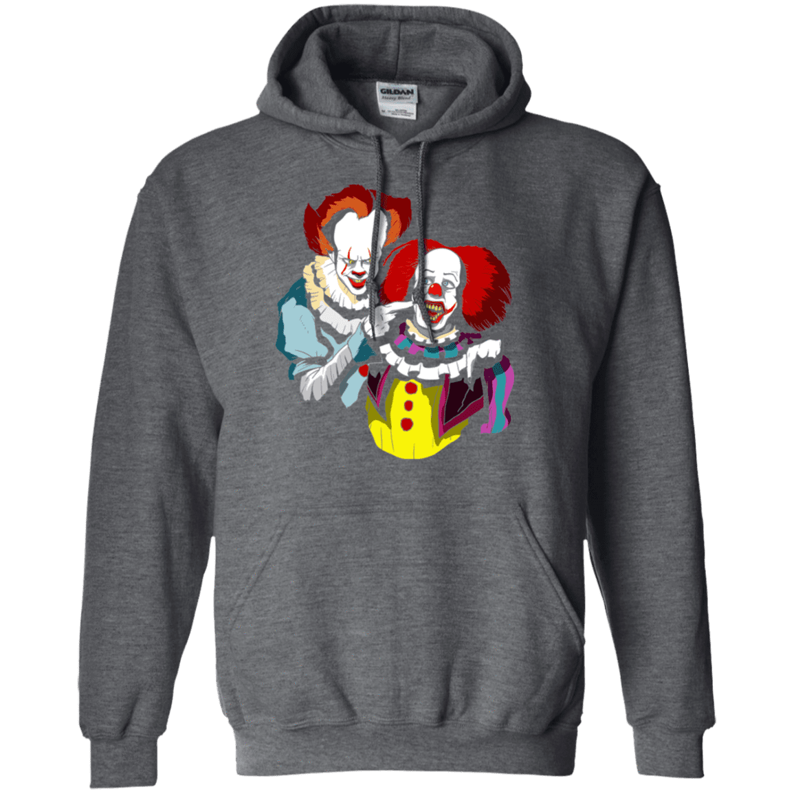 Sweatshirts Dark Heather / S Killing Clown Pullover Hoodie