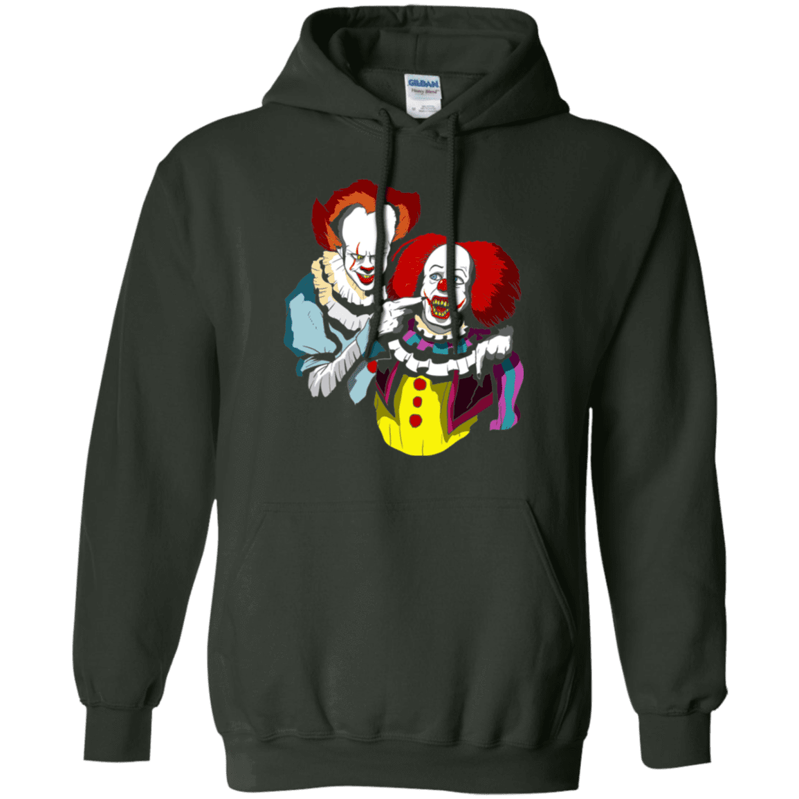Sweatshirts Forest Green / S Killing Clown Pullover Hoodie