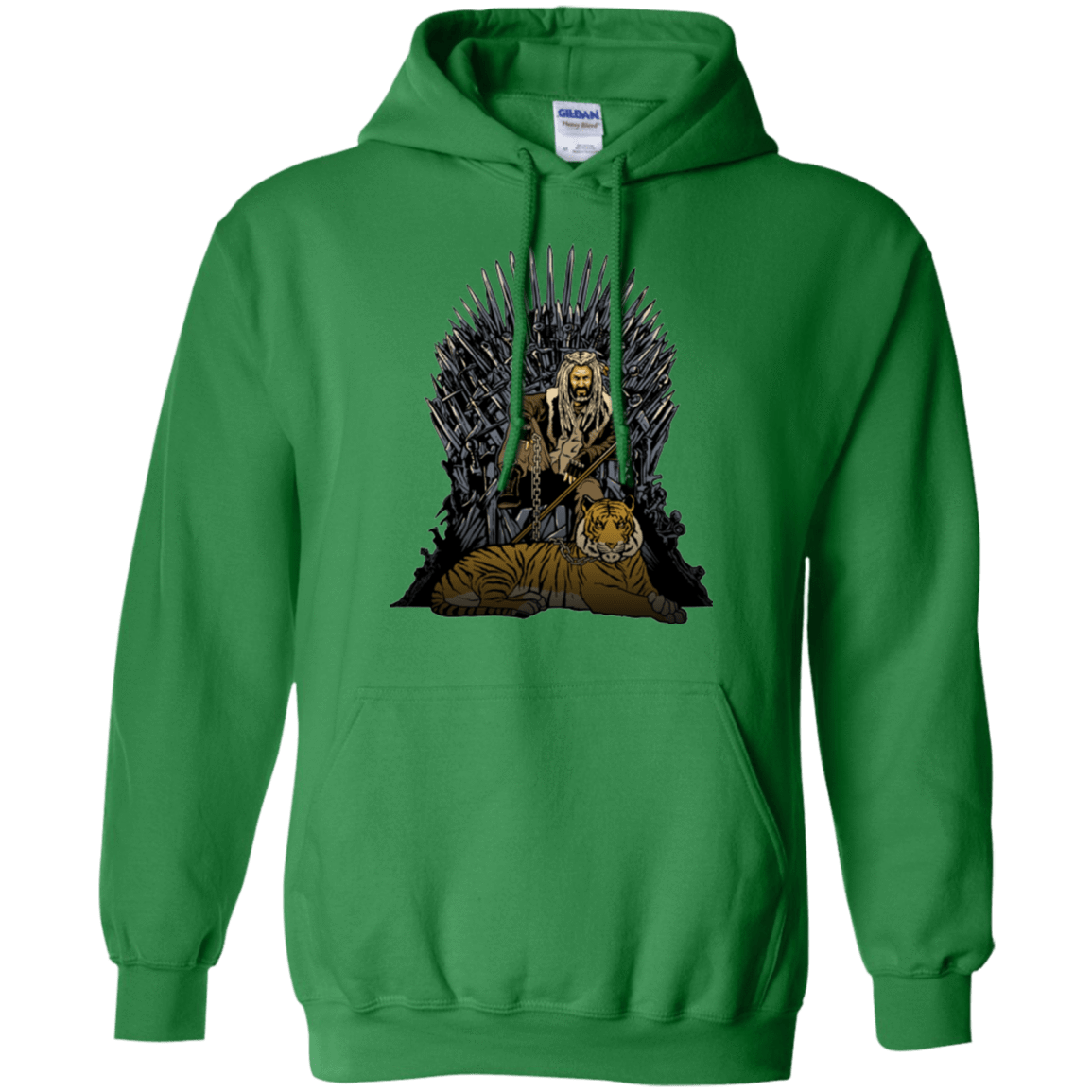 Sweatshirts Irish Green / Small King and Tiger Pullover Hoodie