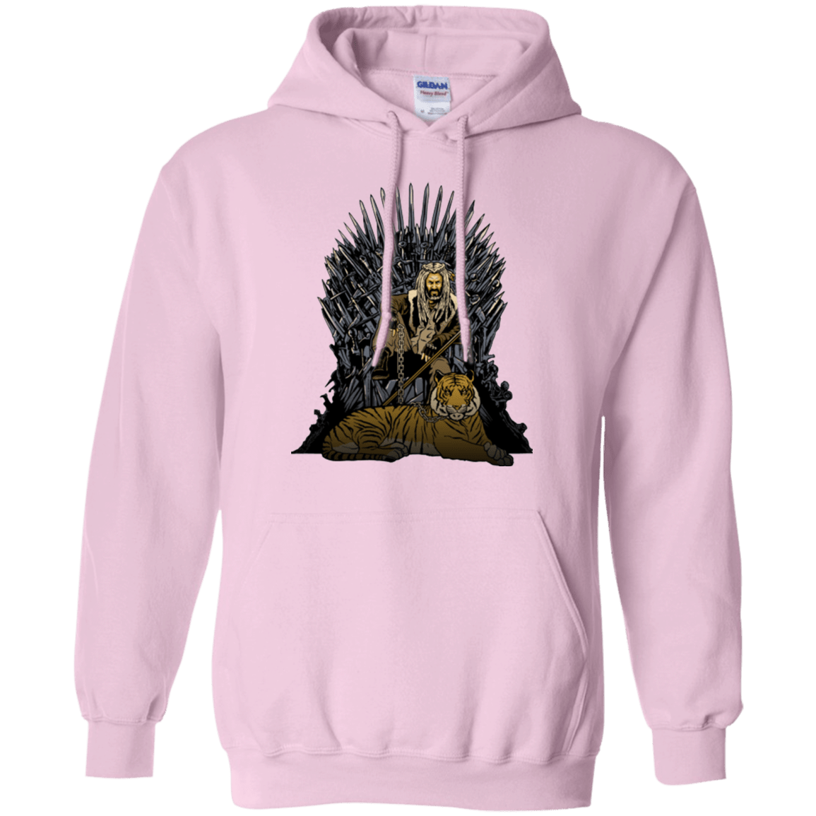 Sweatshirts Light Pink / Small King and Tiger Pullover Hoodie