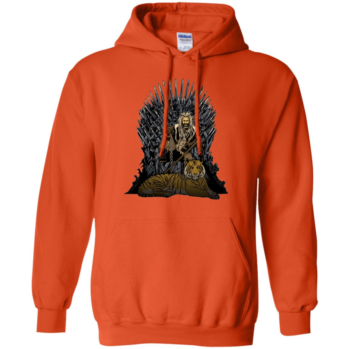 Sweatshirts Orange / Small King and Tiger Pullover Hoodie