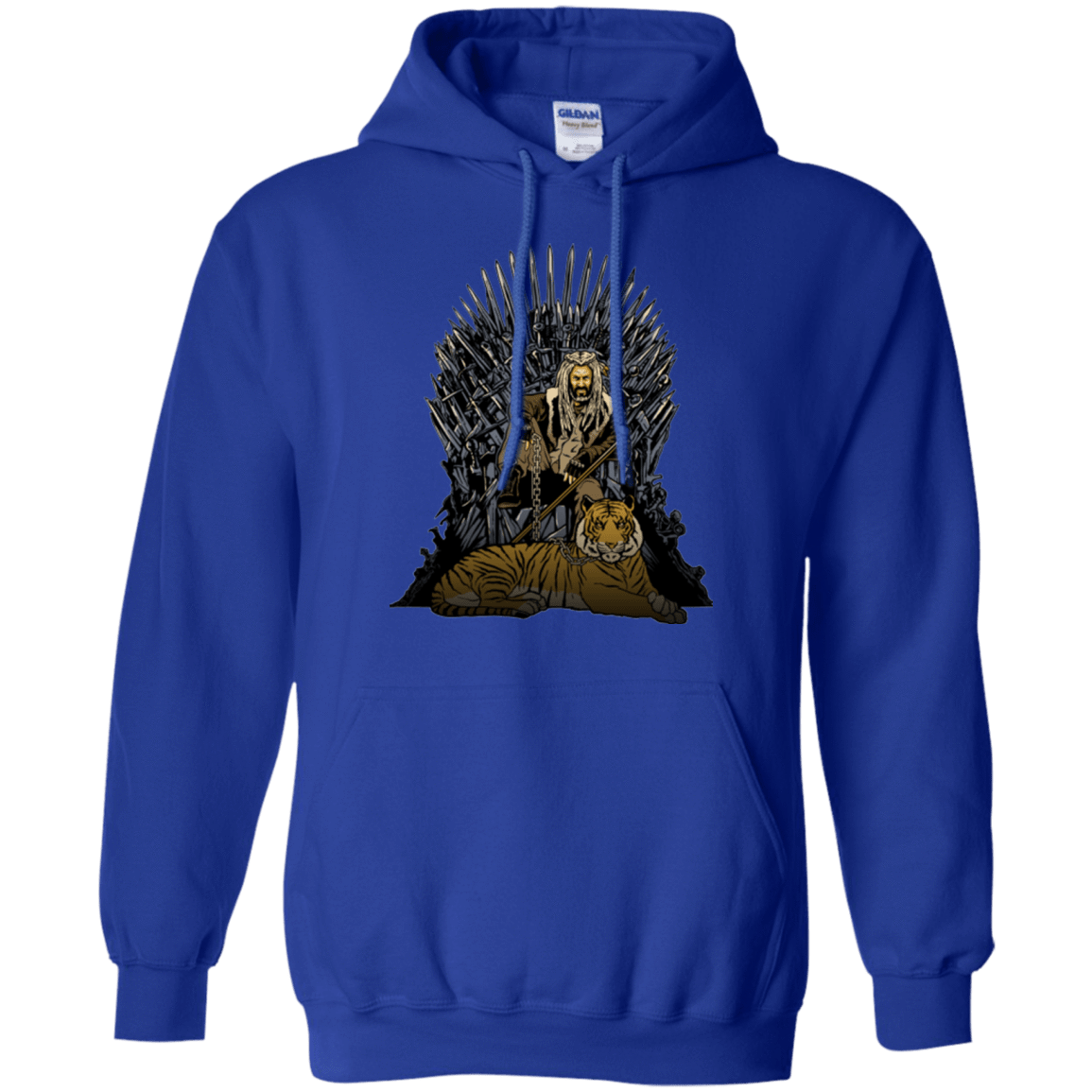 Sweatshirts Royal / Small King and Tiger Pullover Hoodie