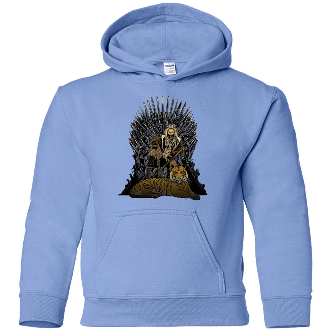Sweatshirts Carolina Blue / YS King and Tiger Youth Hoodie