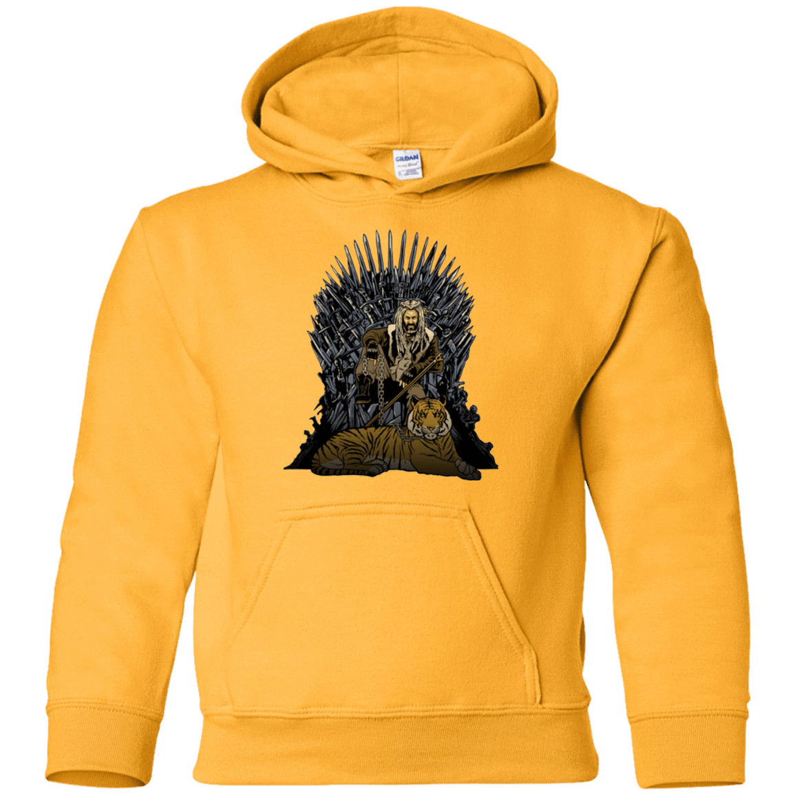 Sweatshirts Gold / YS King and Tiger Youth Hoodie