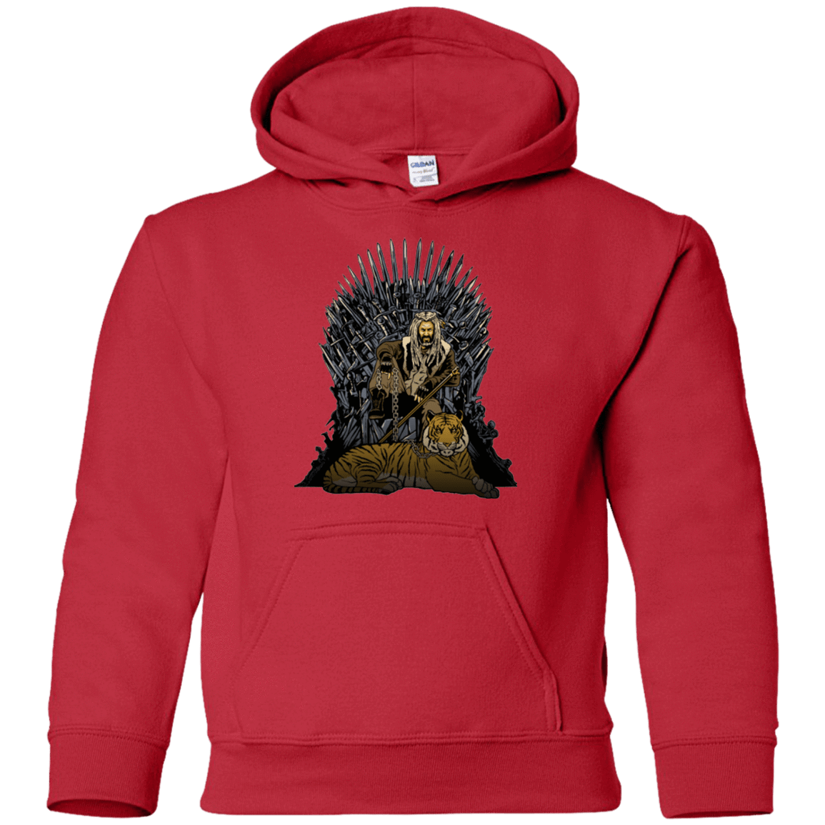 Sweatshirts Red / YS King and Tiger Youth Hoodie