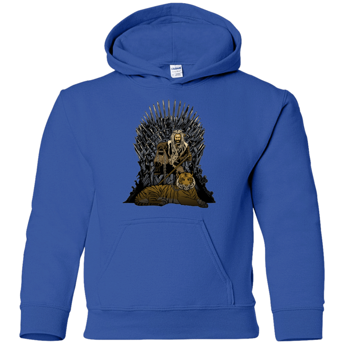 Sweatshirts Royal / YS King and Tiger Youth Hoodie