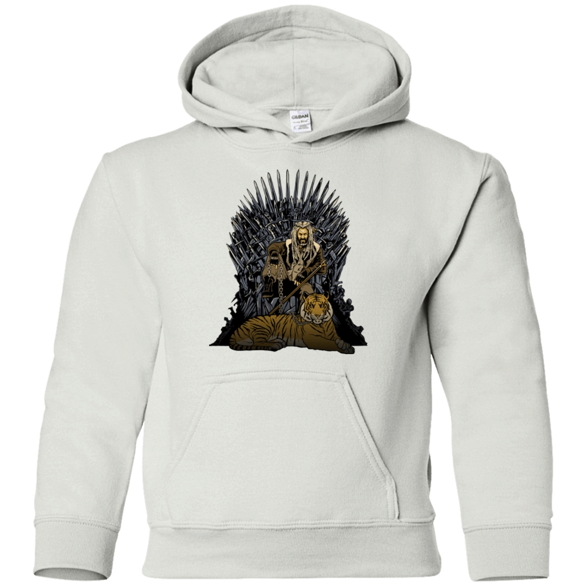 Sweatshirts White / YS King and Tiger Youth Hoodie