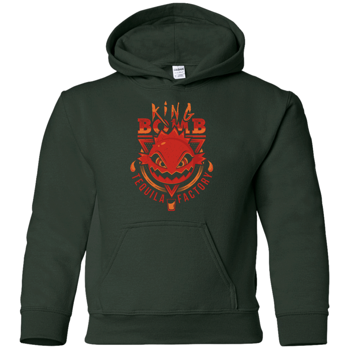 Sweatshirts Forest Green / YS King Bomb Tequila Youth Hoodie