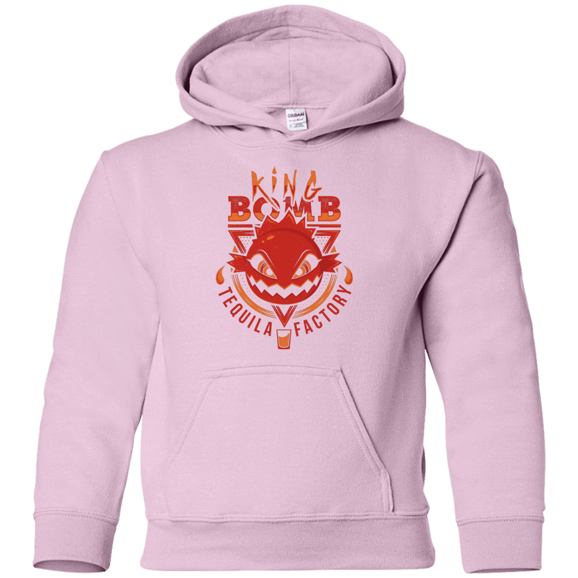 Sweatshirts Light Pink / YS King Bomb Tequila Youth Hoodie
