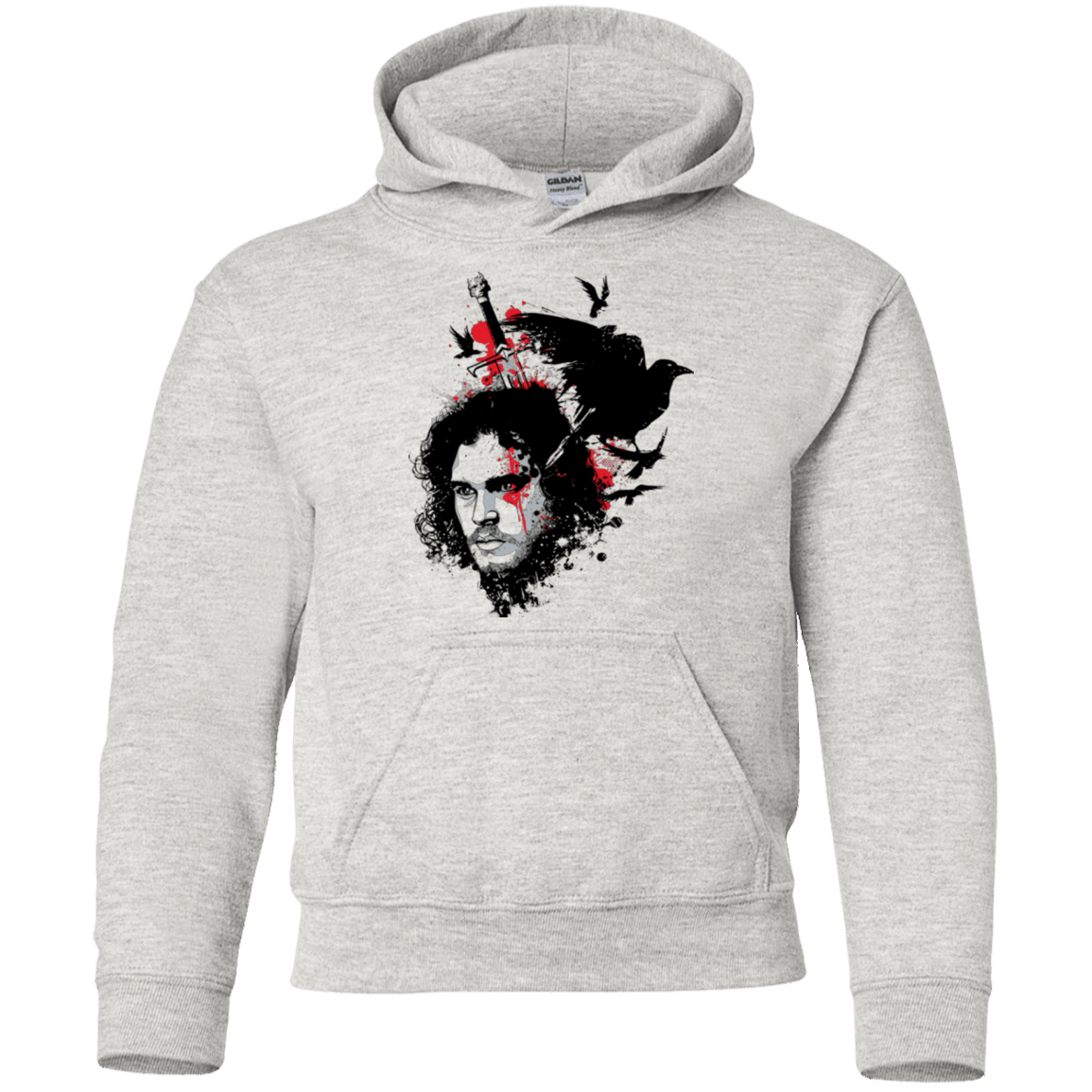 Sweatshirts Ash / YS KING IN THE NORTH Youth Hoodie