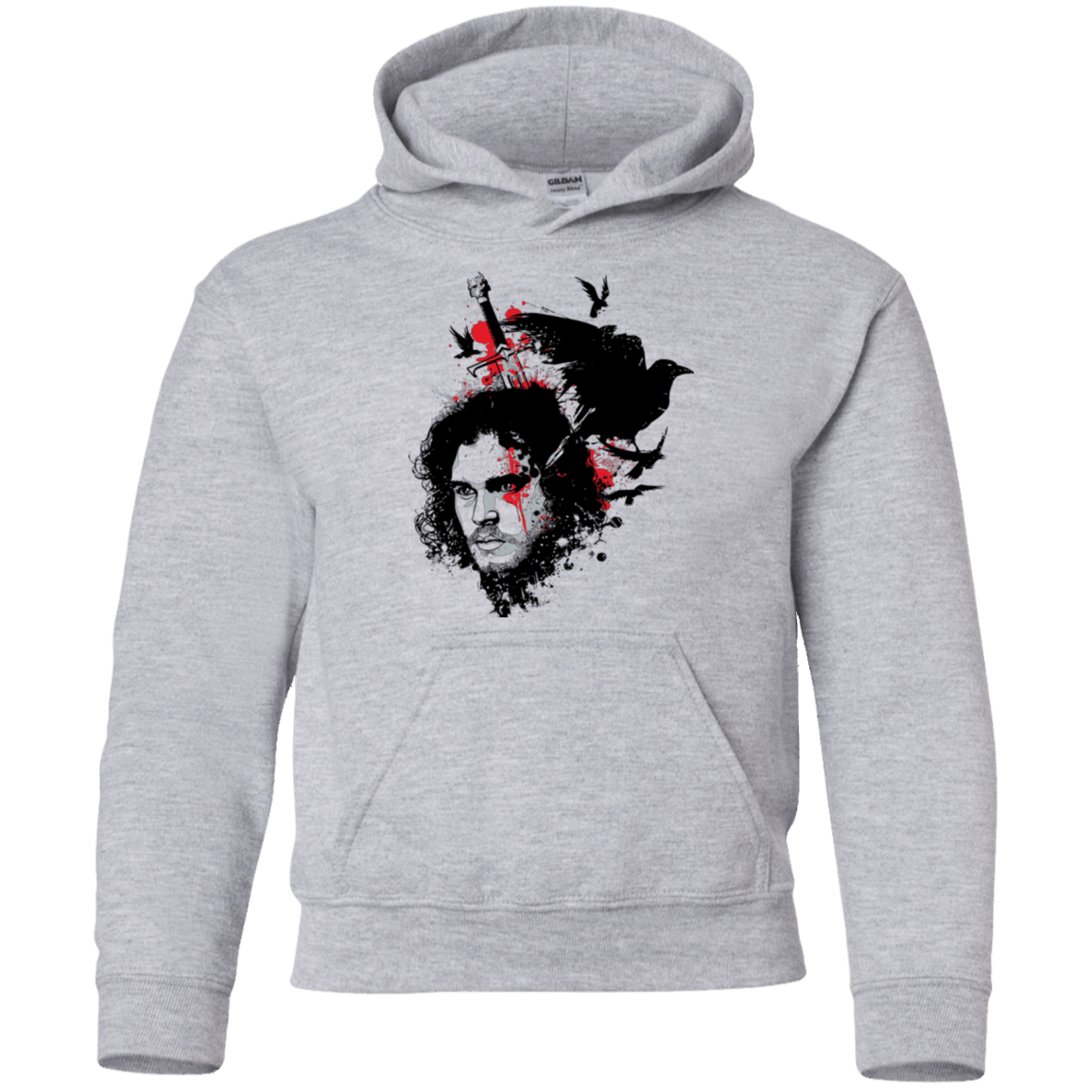 Sweatshirts Sport Grey / YS KING IN THE NORTH Youth Hoodie