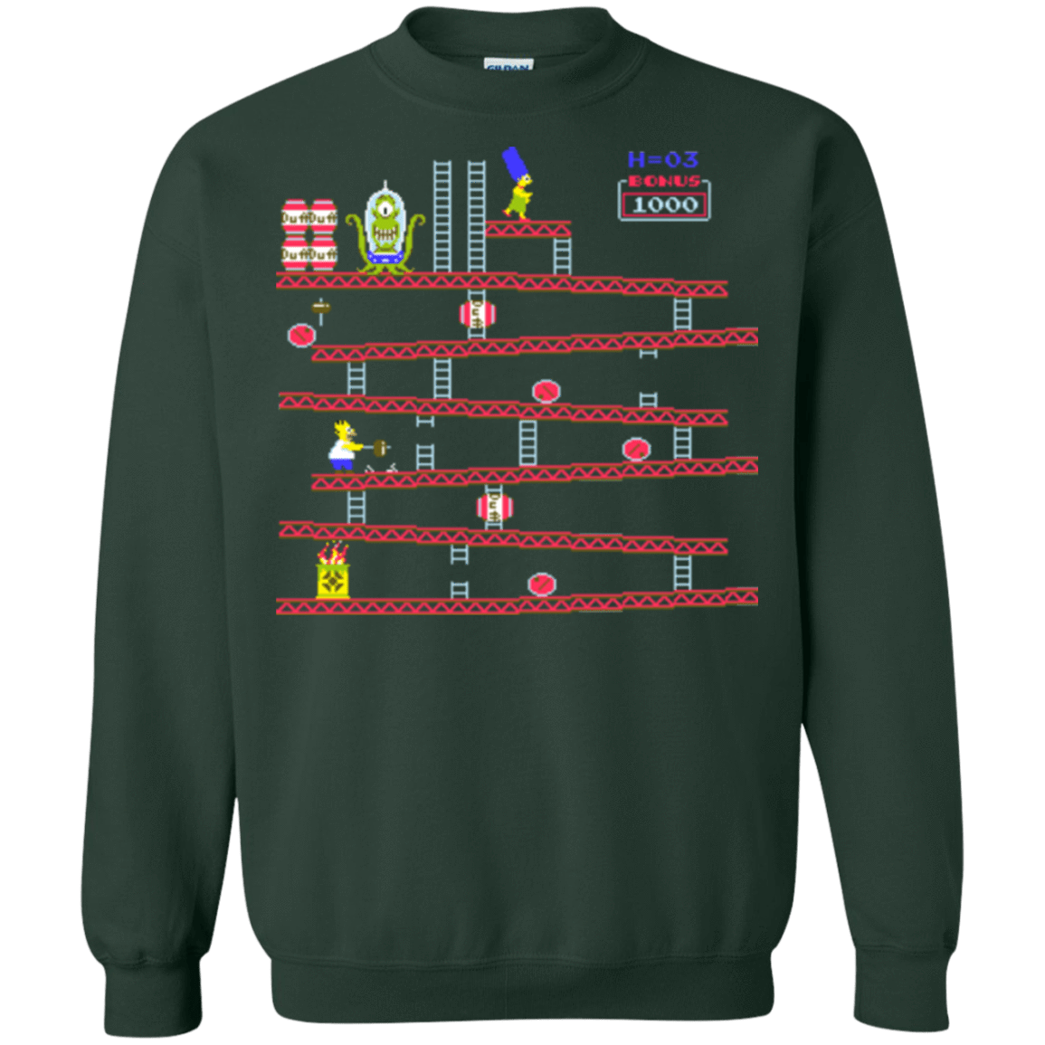 Sweatshirts Forest Green / Small King Kang Crewneck Sweatshirt