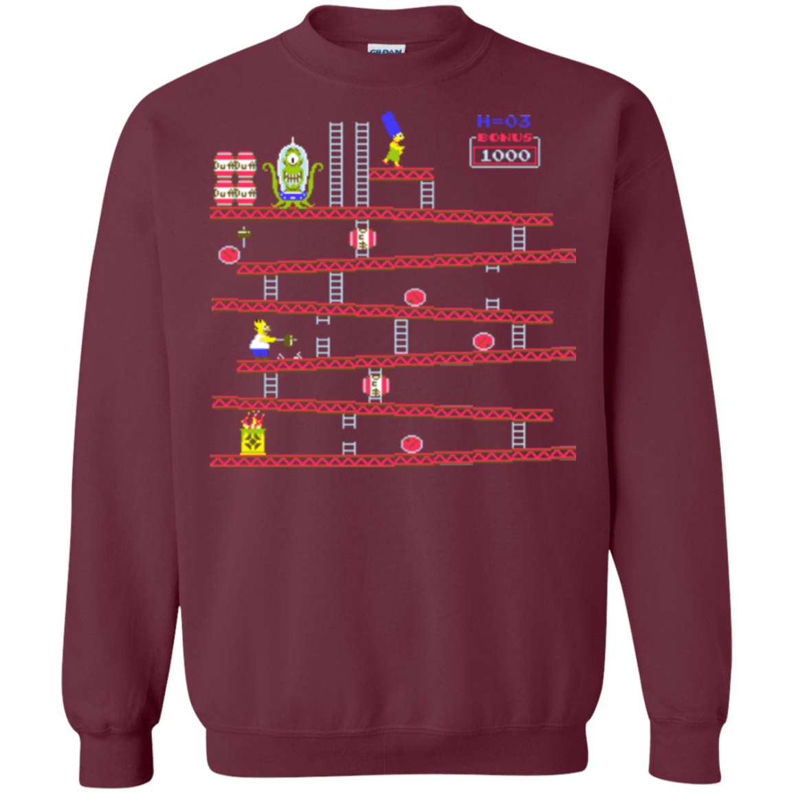 Sweatshirts Maroon / Small King Kang Crewneck Sweatshirt