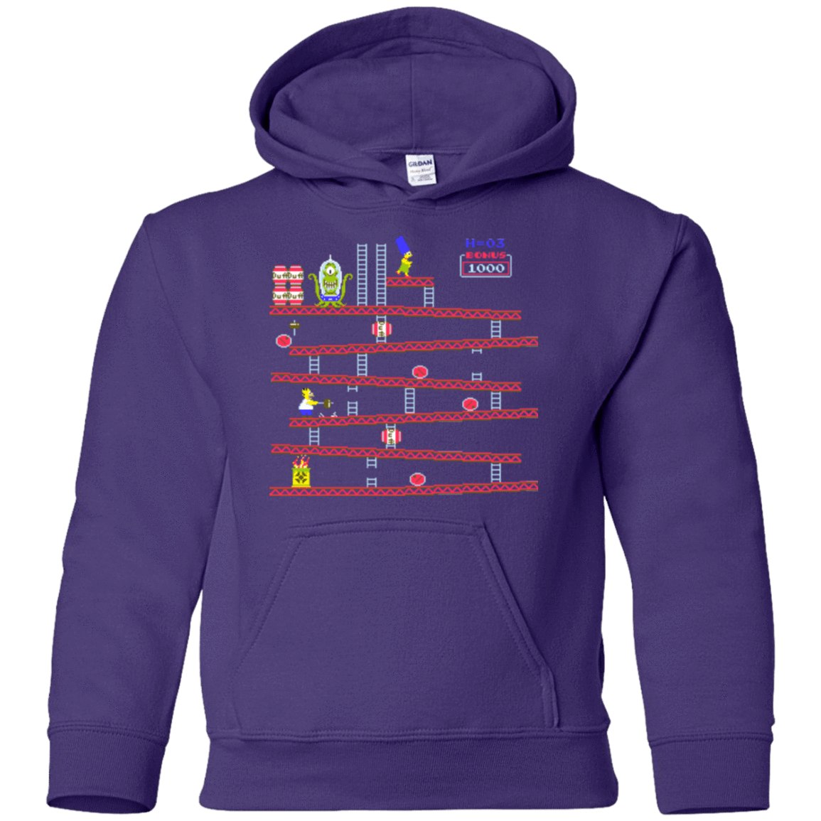 Sweatshirts Purple / YS King Kang Youth Hoodie