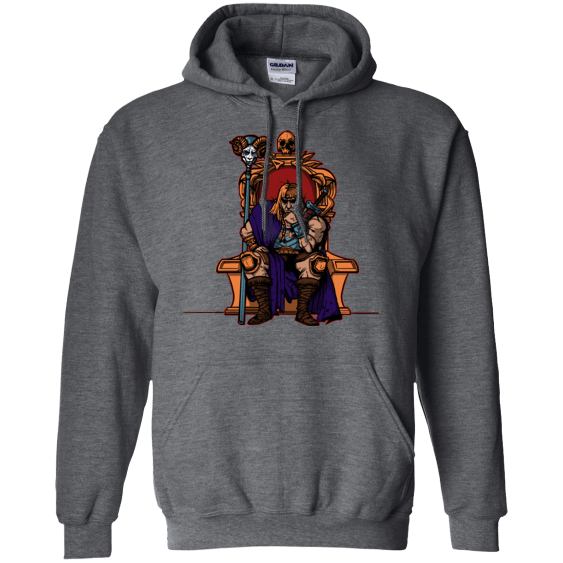Sweatshirts Dark Heather / S King Of Eternia Pullover Hoodie