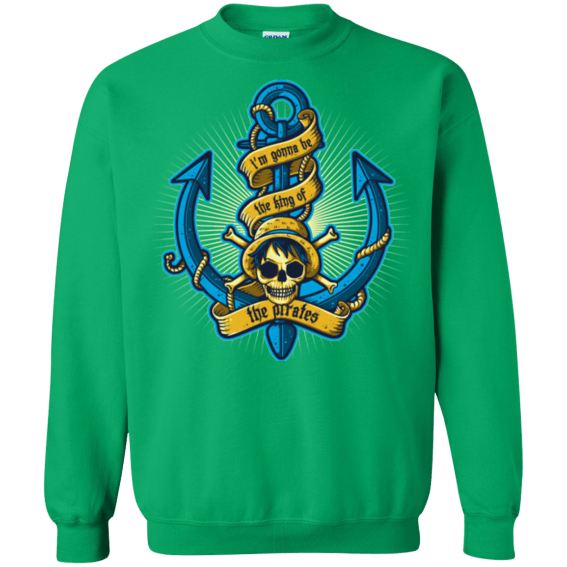 Sweatshirts Irish Green / Small KING OF PIRATES Crewneck Sweatshirt