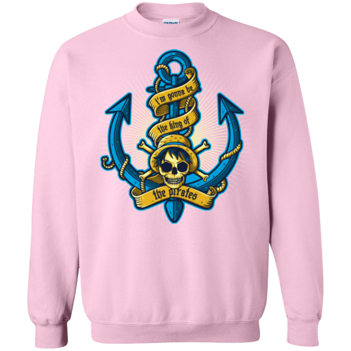 Sweatshirts Light Pink / Small KING OF PIRATES Crewneck Sweatshirt