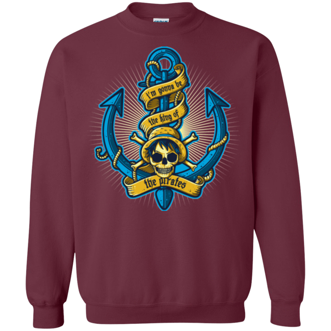 Sweatshirts Maroon / Small KING OF PIRATES Crewneck Sweatshirt