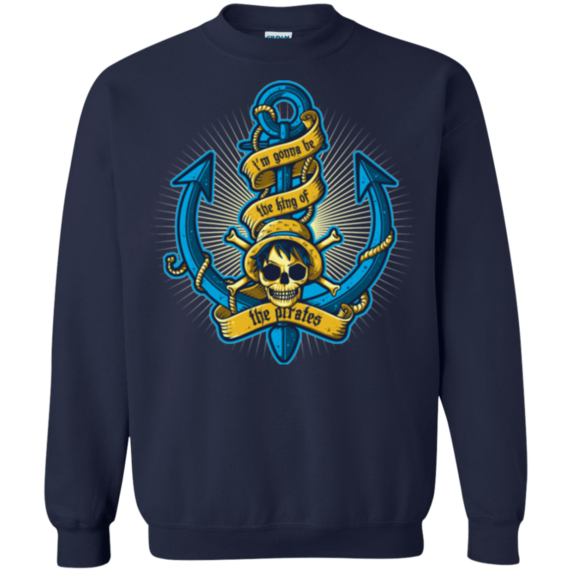 Sweatshirts Navy / Small KING OF PIRATES Crewneck Sweatshirt