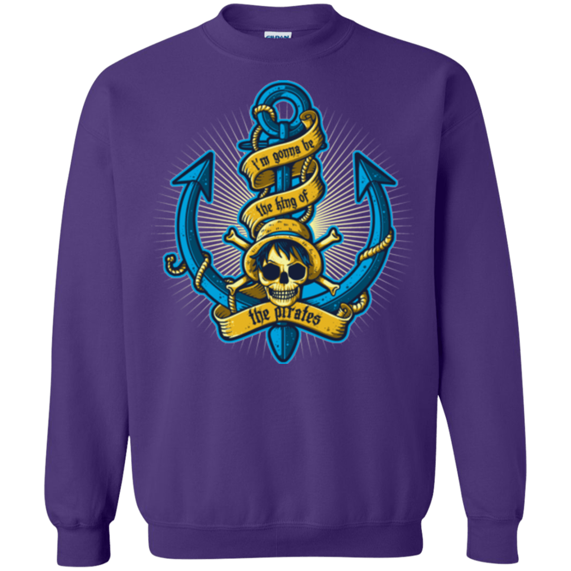 Sweatshirts Purple / Small KING OF PIRATES Crewneck Sweatshirt