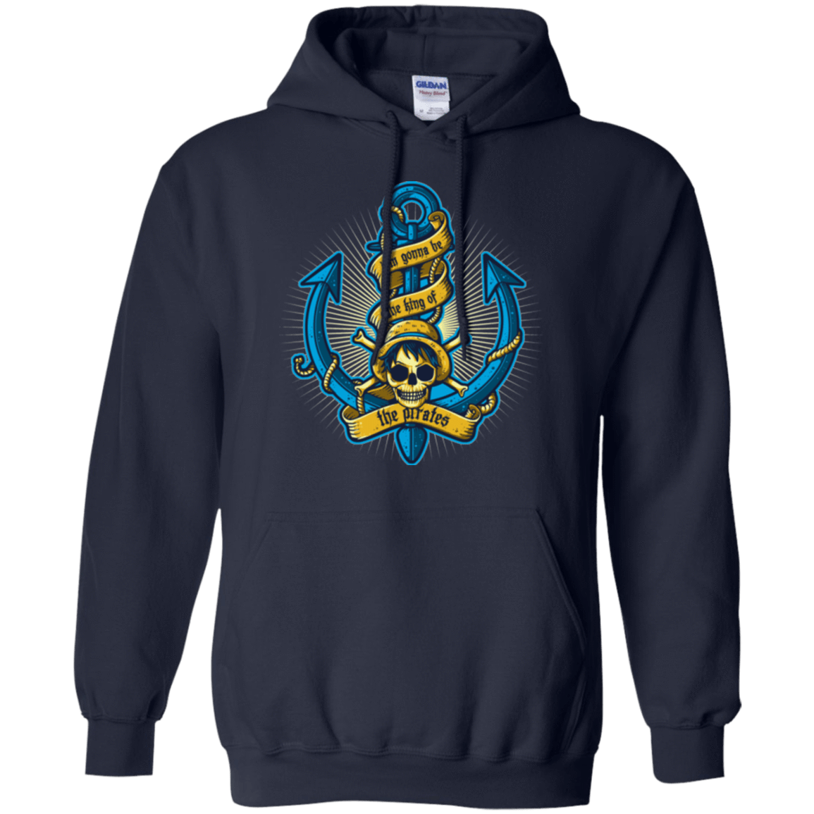 Sweatshirts Navy / Small KING OF PIRATES Pullover Hoodie