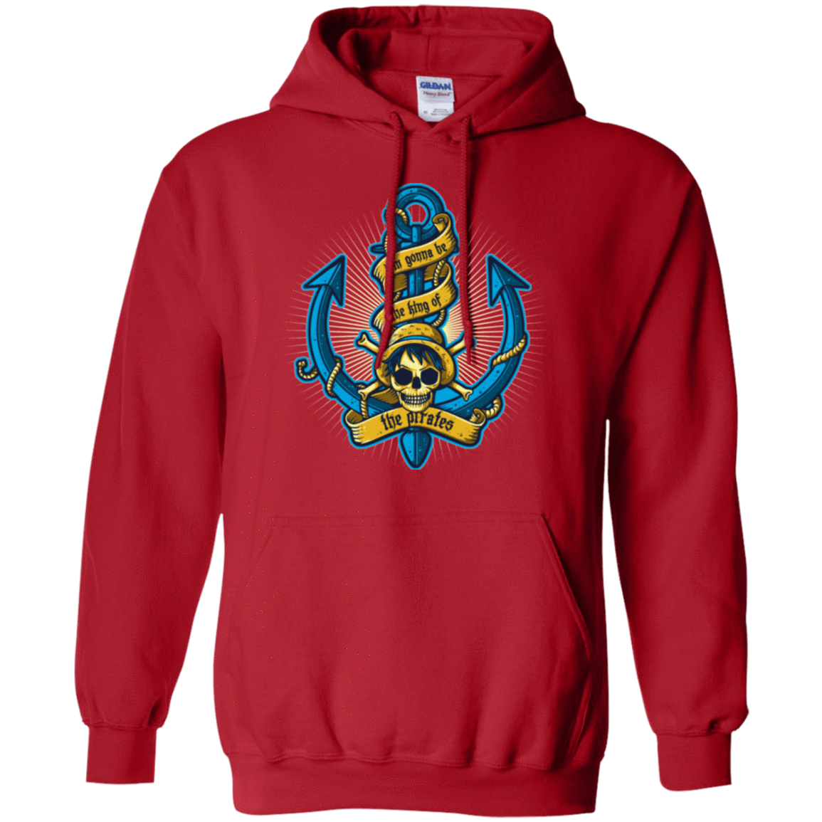 Sweatshirts Red / Small KING OF PIRATES Pullover Hoodie