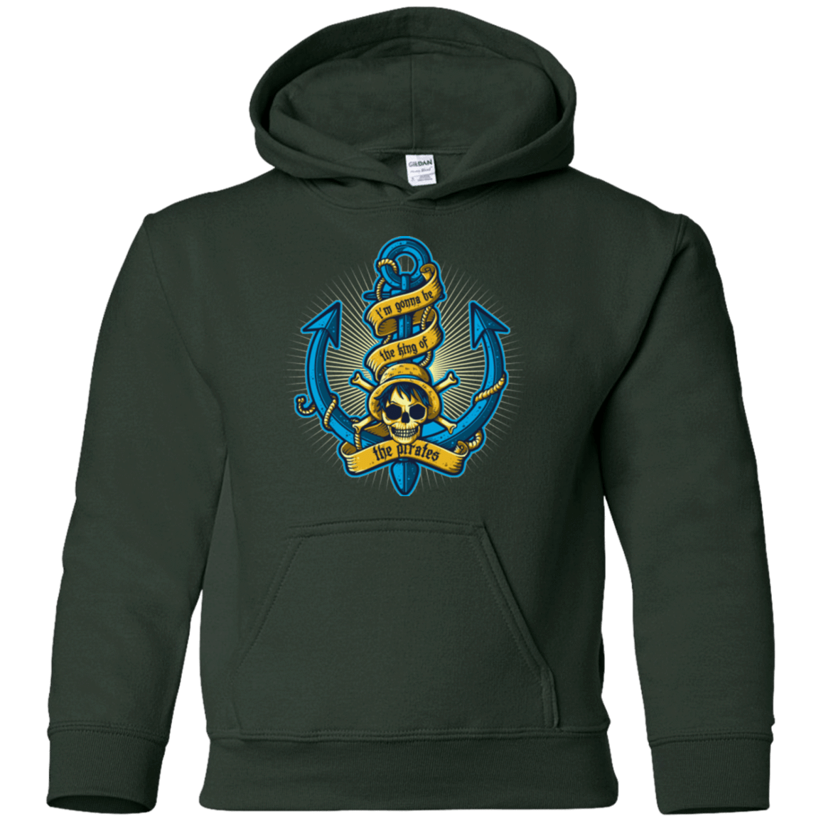 Sweatshirts Forest Green / YS KING OF PIRATES Youth Hoodie