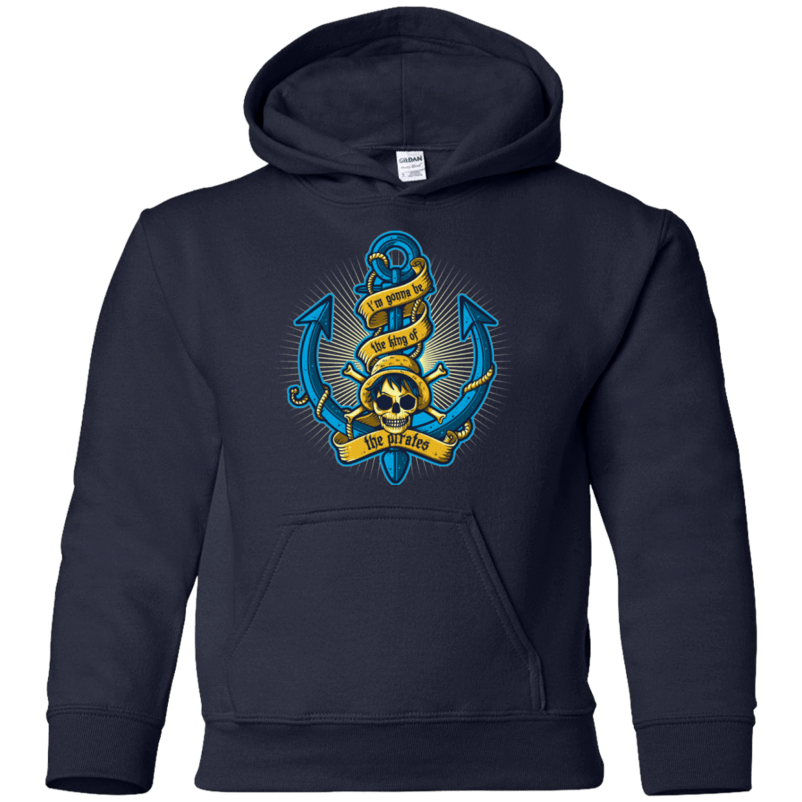 Sweatshirts Navy / YS KING OF PIRATES Youth Hoodie