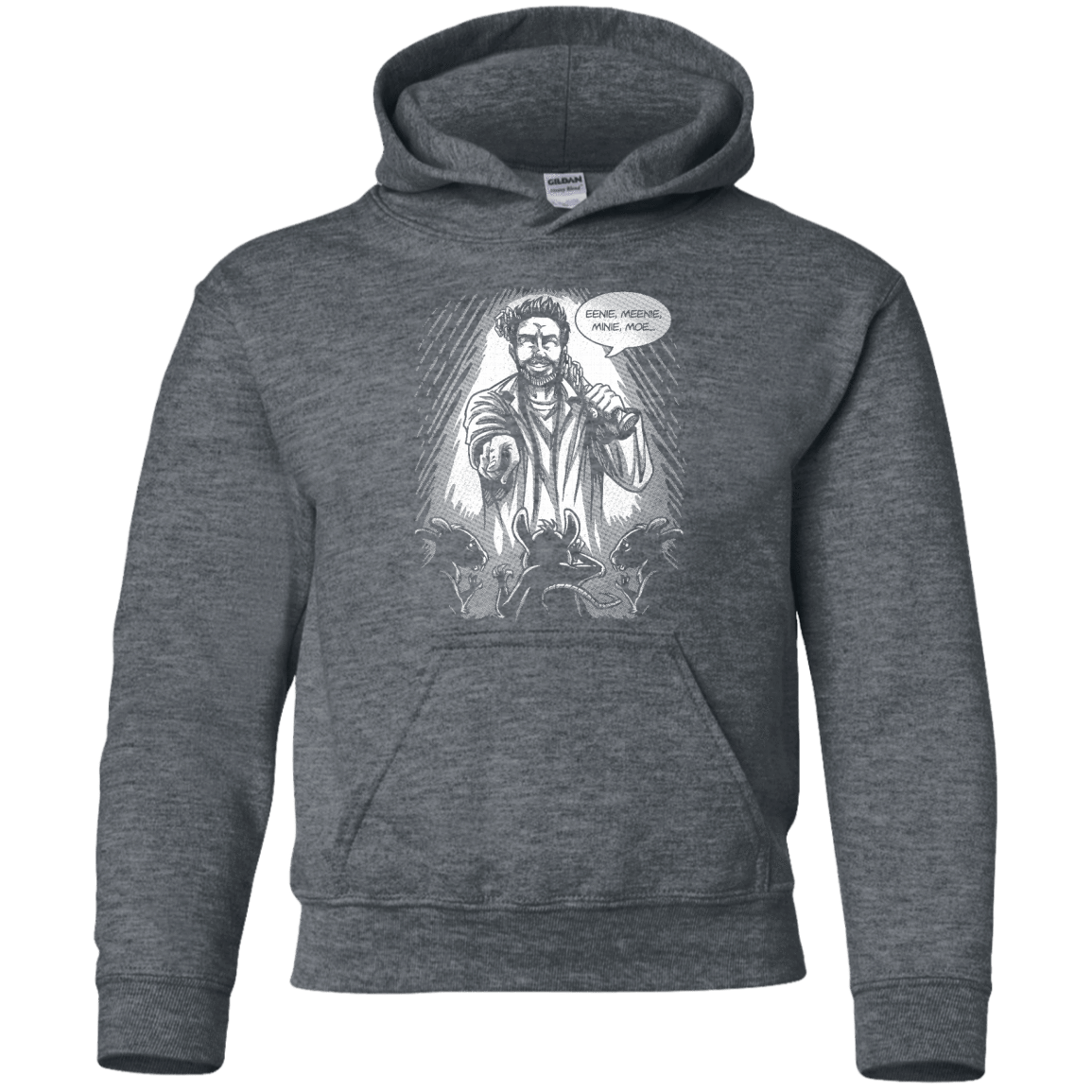 Sweatshirts Dark Heather / YS King of the Rats Youth Hoodie
