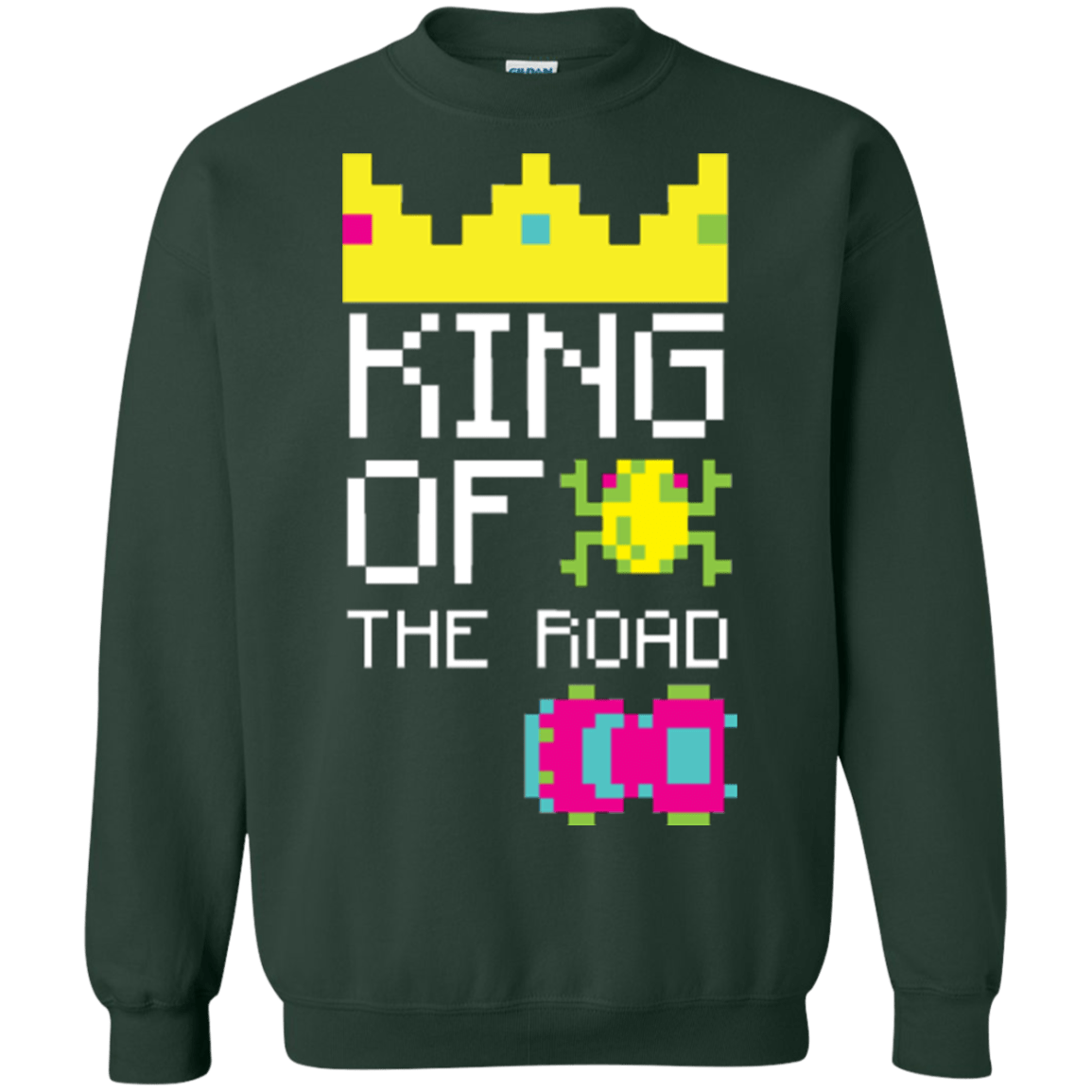 Sweatshirts Forest Green / Small King Of The Road Crewneck Sweatshirt