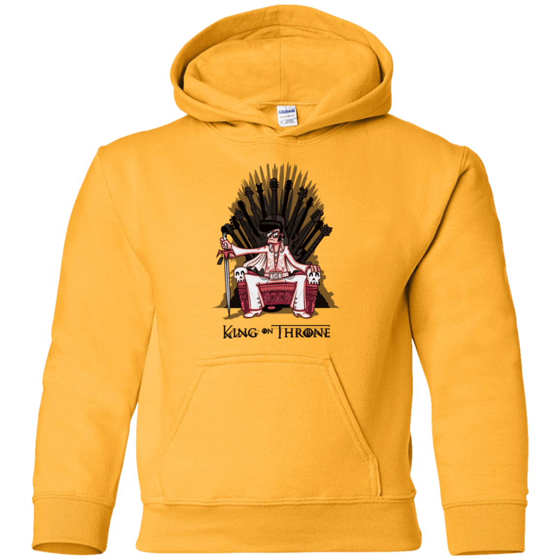 Sweatshirts Gold / YS King on Throne Youth Hoodie