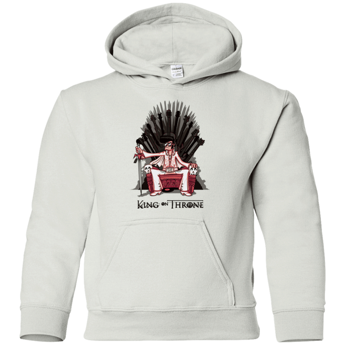 Sweatshirts White / YS King on Throne Youth Hoodie