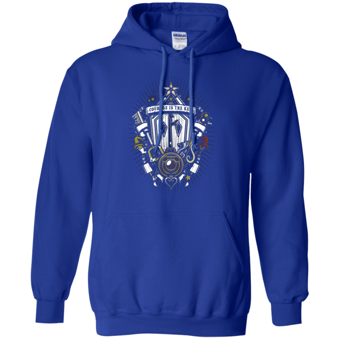 Sweatshirts Royal / Small Kingdom & Hearts Crest Pullover Hoodie