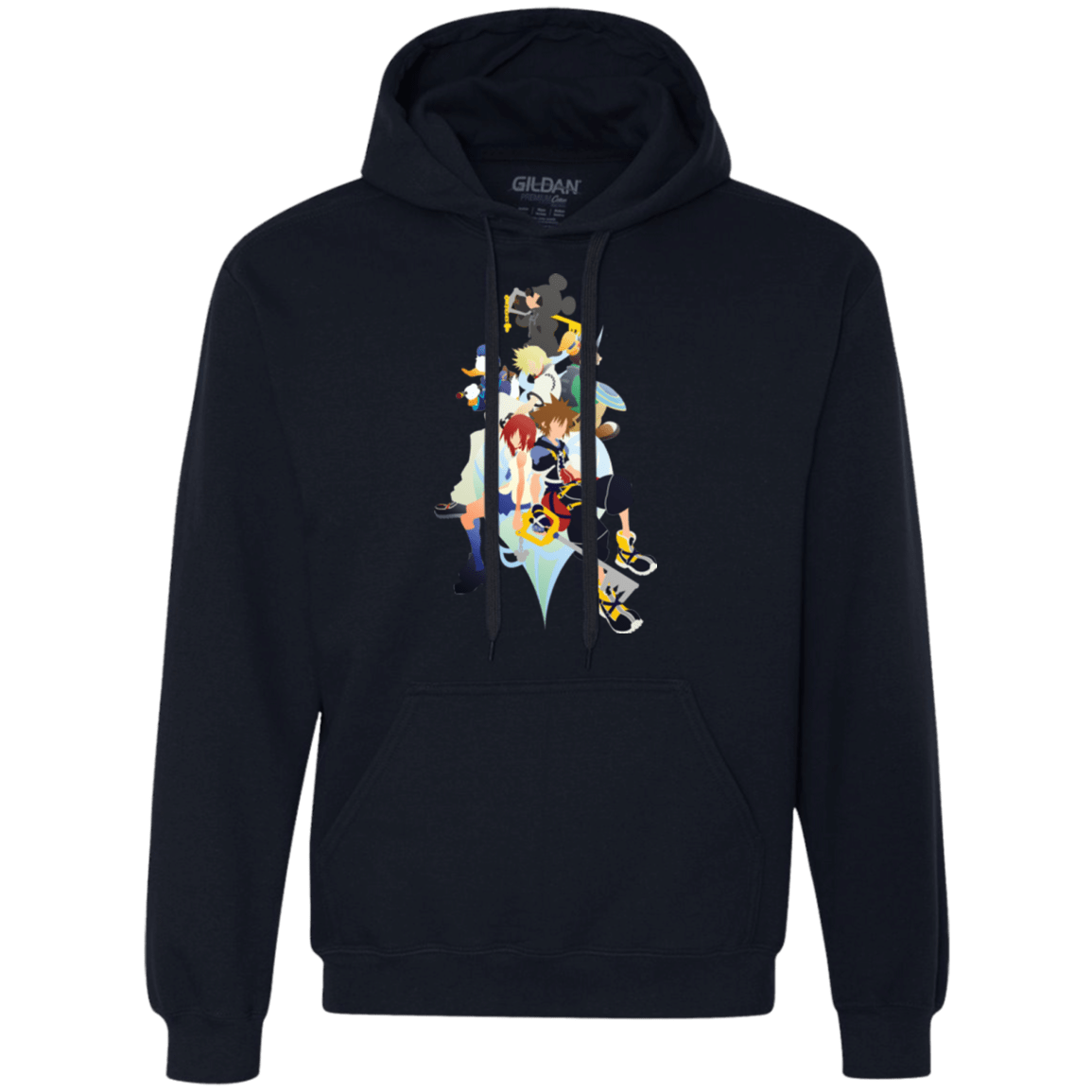 Sweatshirts Navy / Small Kingdom Hearts Premium Fleece Hoodie