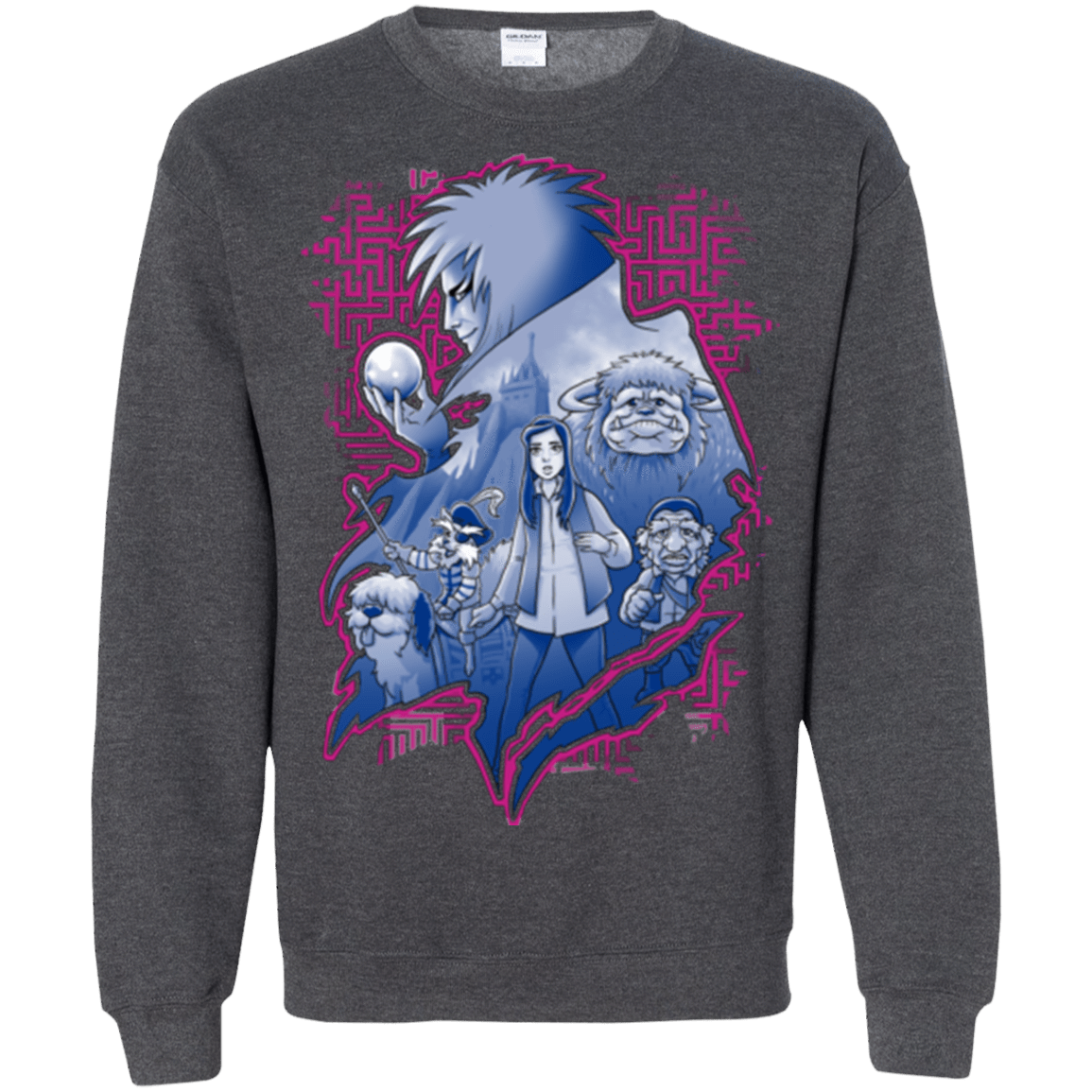 Sweatshirts Dark Heather / Small Kings Labyrinth Crewneck Sweatshirt