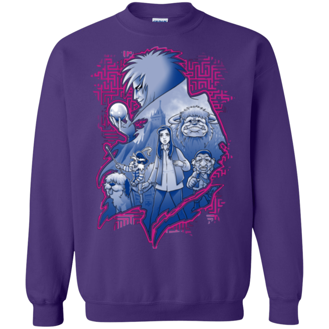 Sweatshirts Purple / Small Kings Labyrinth Crewneck Sweatshirt