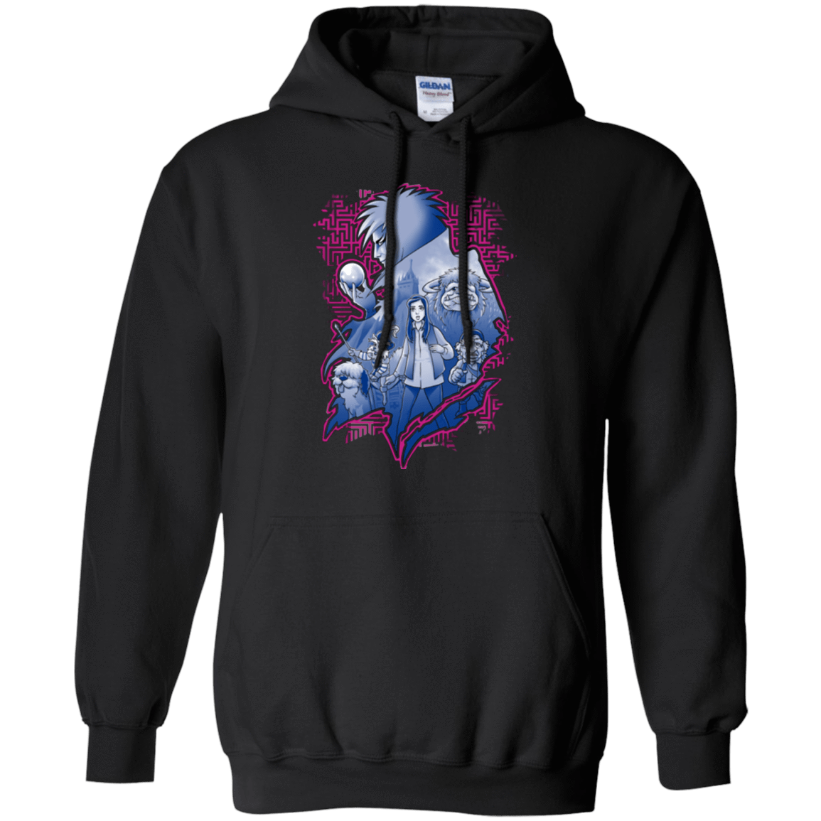 Sweatshirts Black / Small Kings Labyrinth Pullover Hoodie