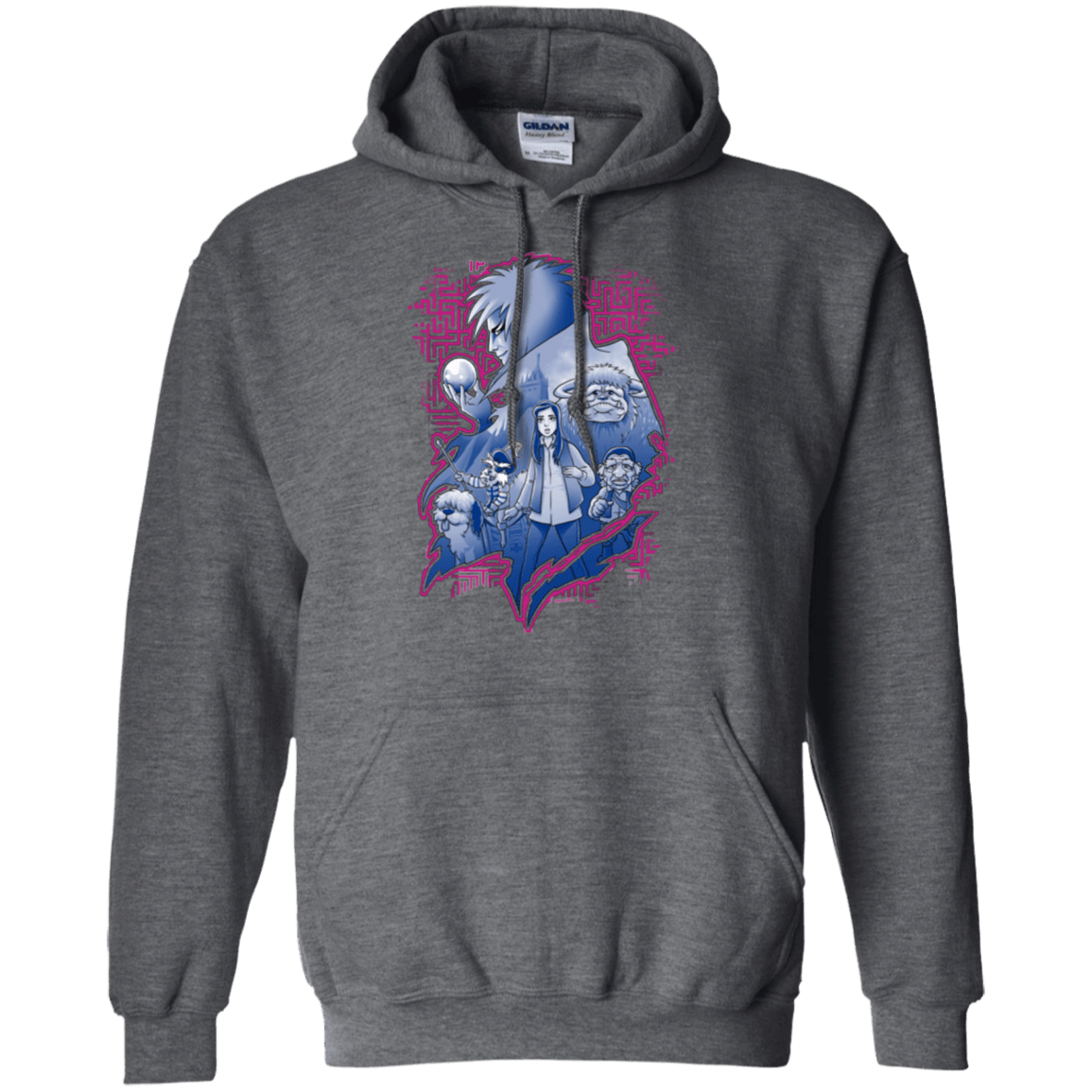 Sweatshirts Dark Heather / Small Kings Labyrinth Pullover Hoodie