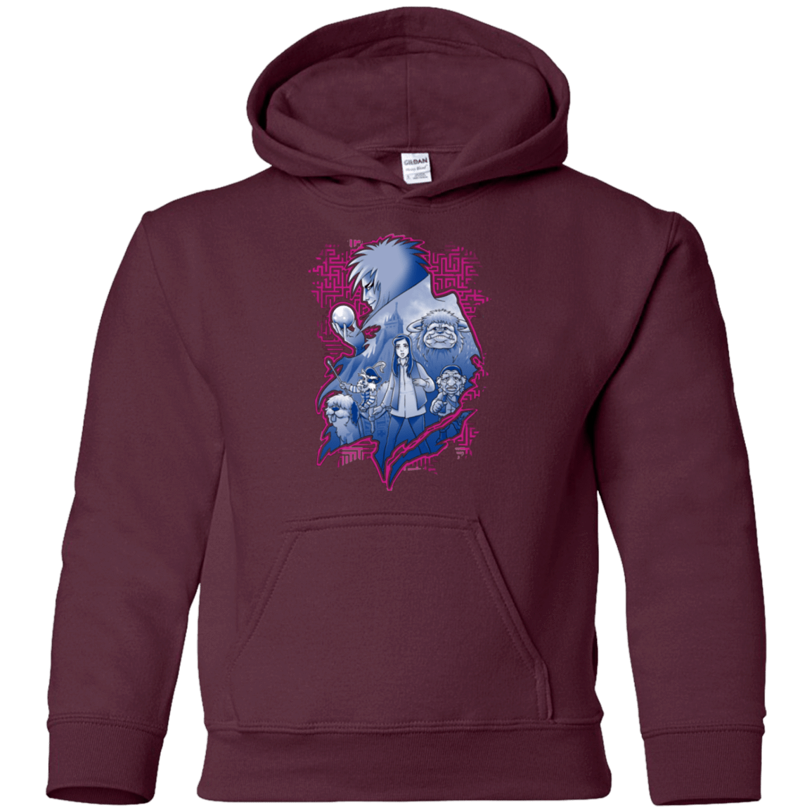 Sweatshirts Maroon / YS Kings Labyrinth Youth Hoodie