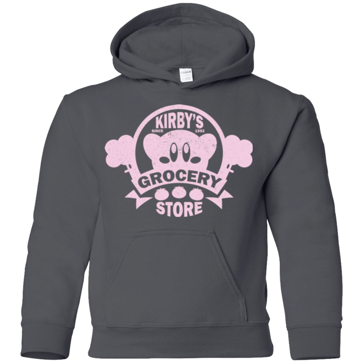 Sweatshirts Charcoal / YS Kirbys Grocery Store Youth Hoodie