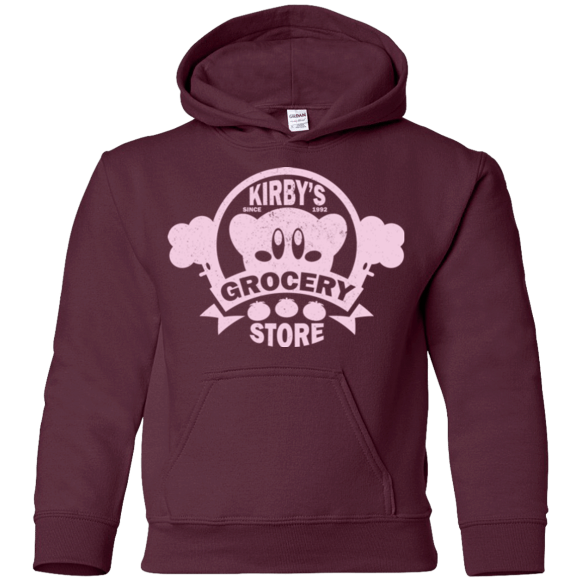 Sweatshirts Maroon / YS Kirbys Grocery Store Youth Hoodie
