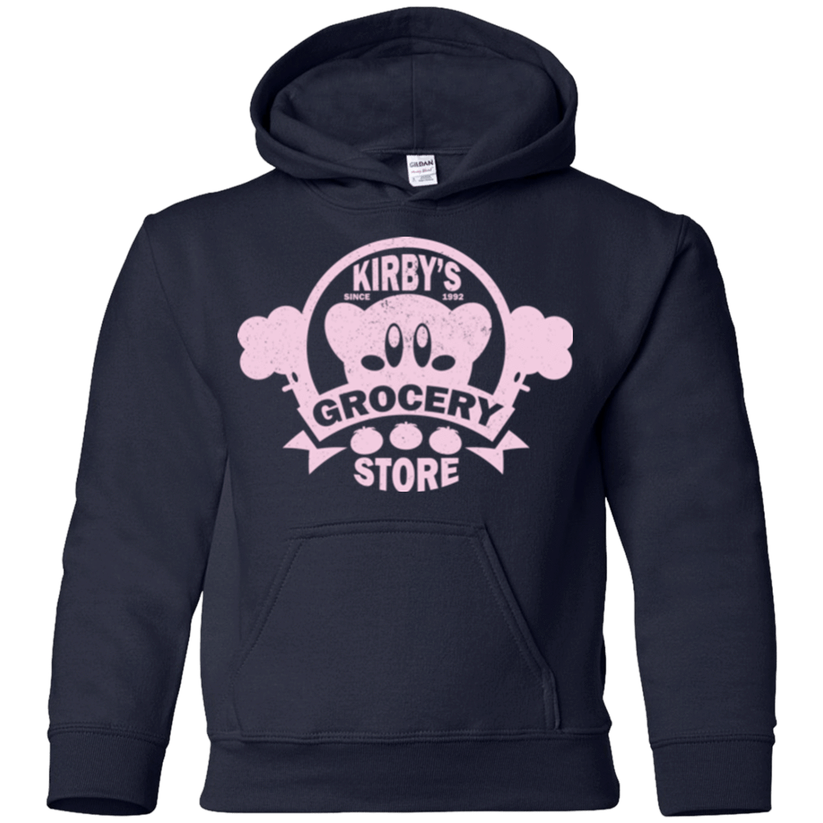 Sweatshirts Navy / YS Kirbys Grocery Store Youth Hoodie