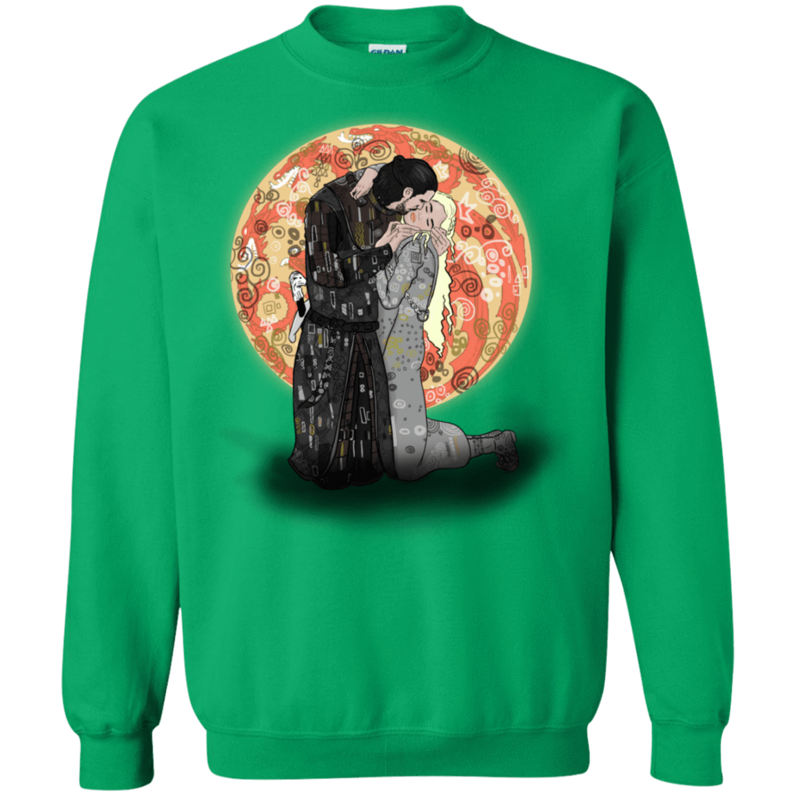 Sweatshirts Irish Green / S Kiss Jon and Dany Crewneck Sweatshirt