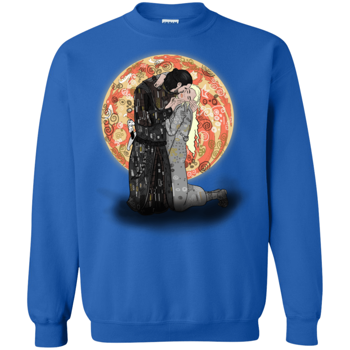 Sweatshirts Royal / S Kiss Jon and Dany Crewneck Sweatshirt
