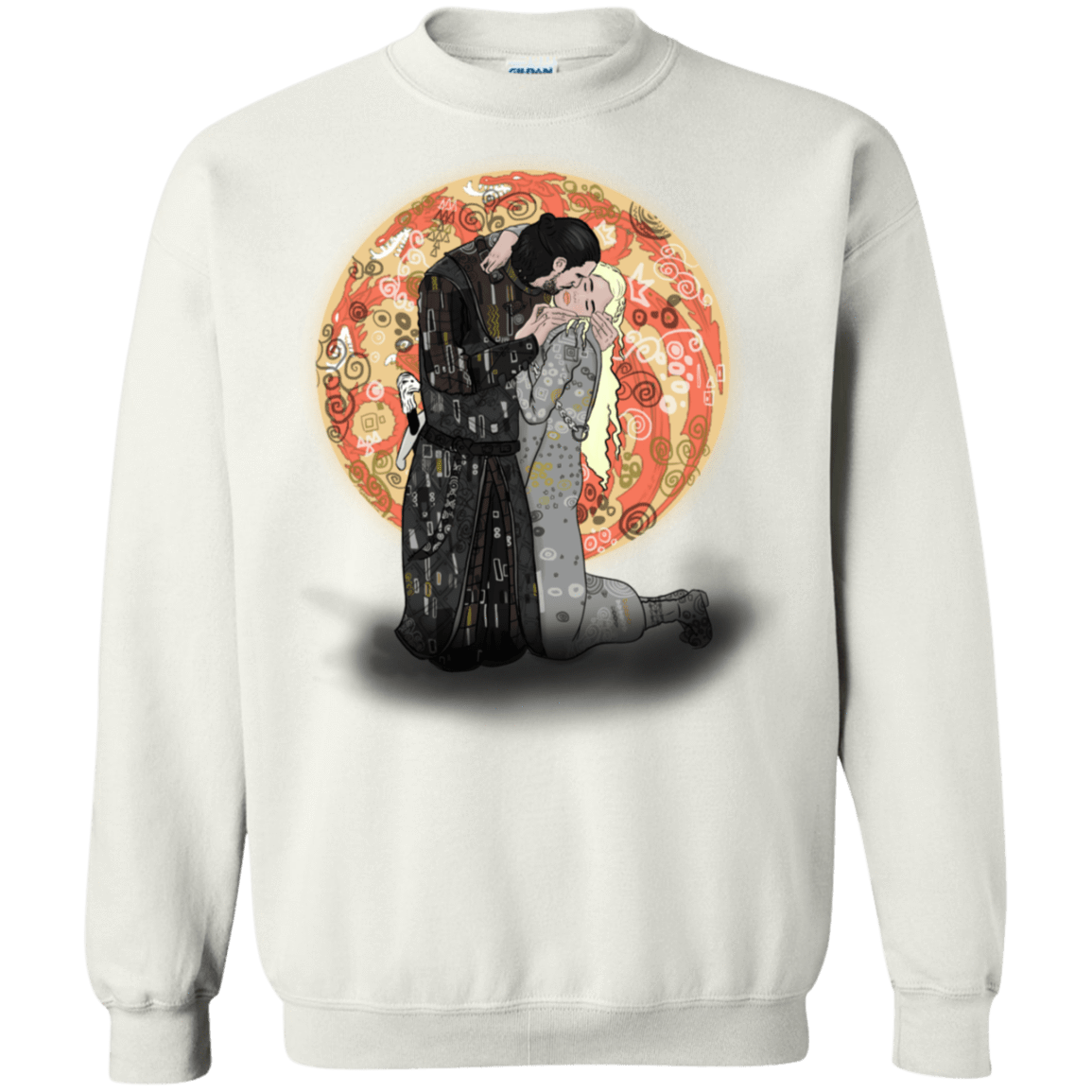 Sweatshirts White / S Kiss Jon and Dany Crewneck Sweatshirt