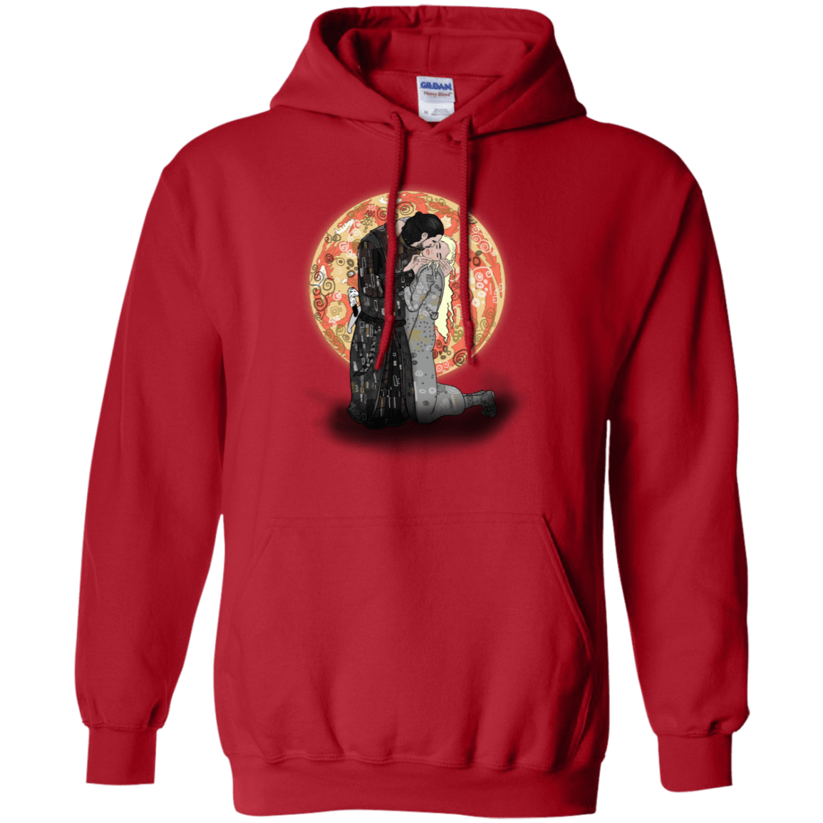Sweatshirts Red / S Kiss Jon and Dany Pullover Hoodie