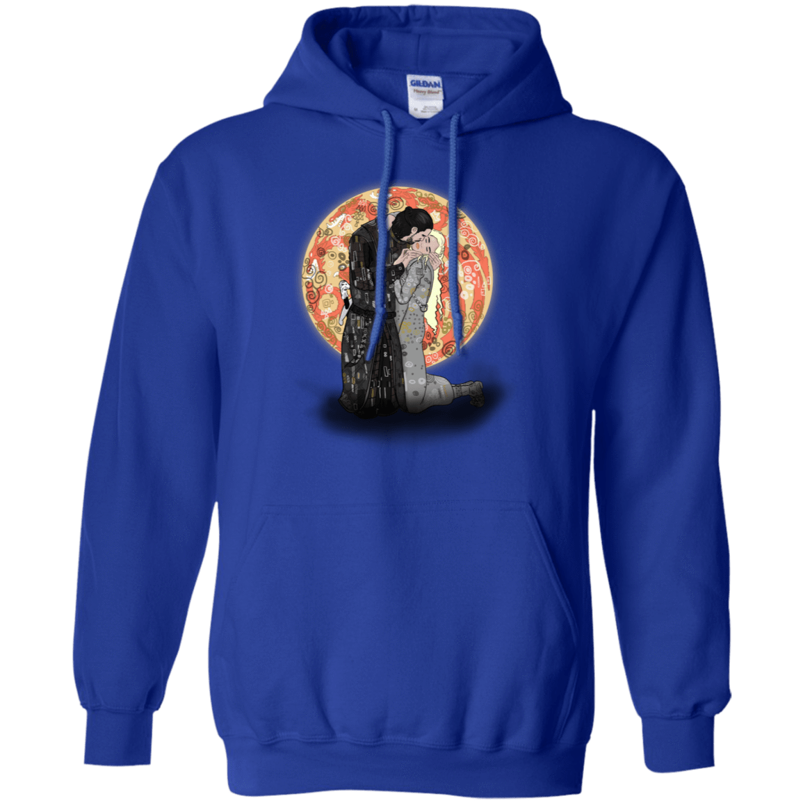 Sweatshirts Royal / S Kiss Jon and Dany Pullover Hoodie