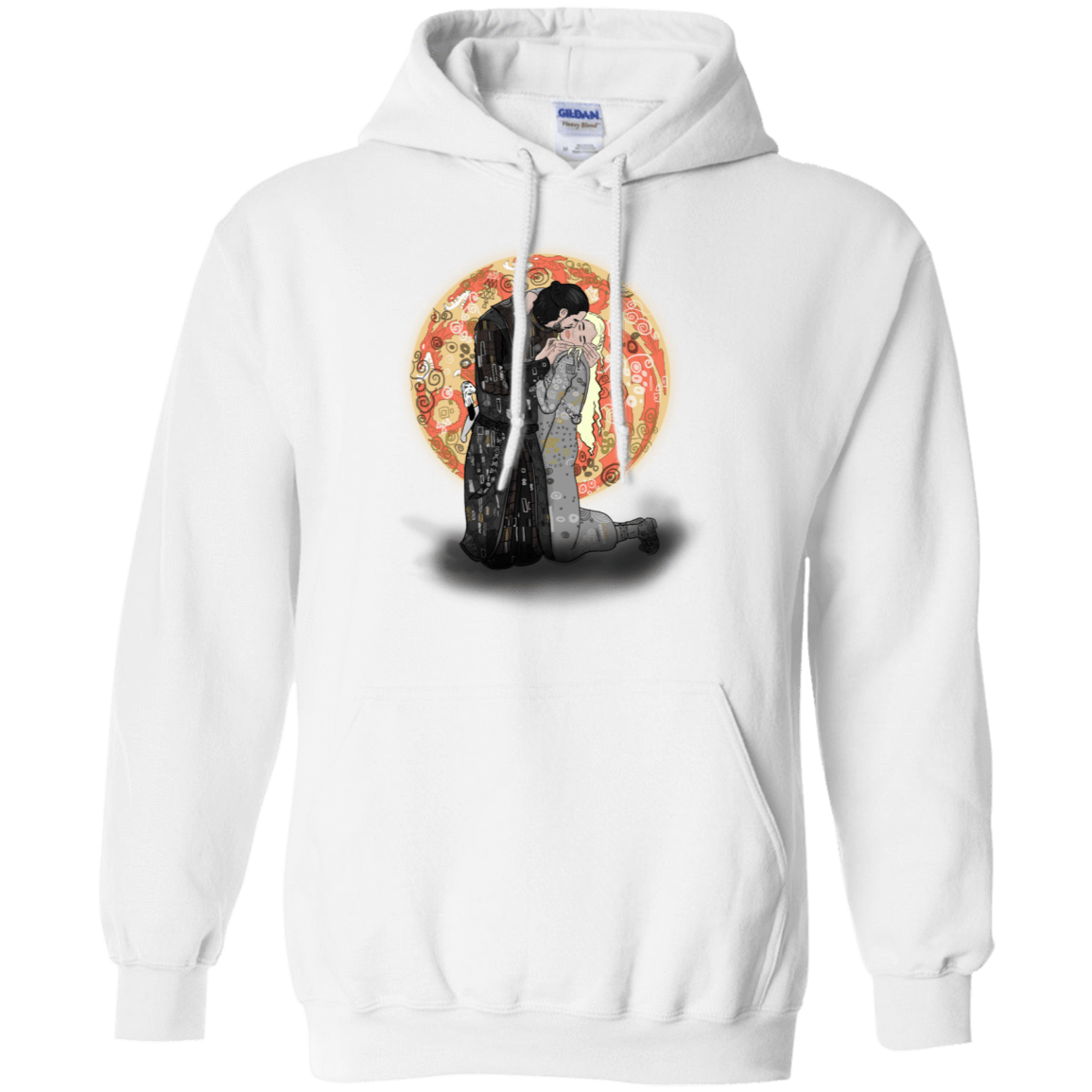 Sweatshirts White / S Kiss Jon and Dany Pullover Hoodie